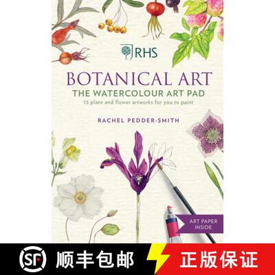 【3-4周达】Rhs Botanical Art the Watercolour Art Pad: 15 Plant and Flower Artworks for You to Paint [9781784728069]