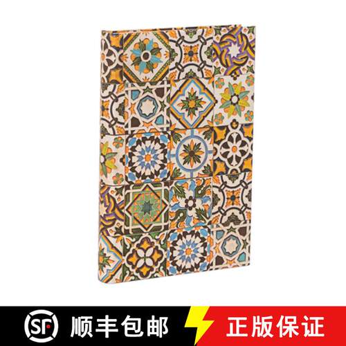 【3-4周达】Porto Mini Hardcover Address Book, 128pg, 120gsm by Paperblanks (Portuguese Tiles) [9781439798140]