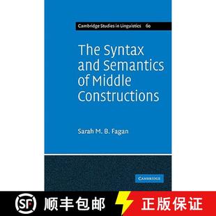 9780521107464 Constructions Syn... Middle Reference with Study Syntax and Semantics 预订 Special German The