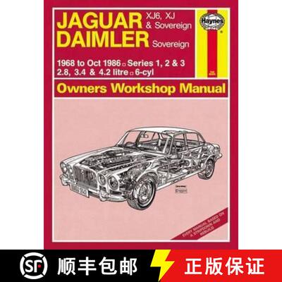 【3-4周达】Jaguar XJ6, XJ & Sovereign; Daimler Sovereign (68 - Oct 86) Haynes Repair Manual [9780857339638]