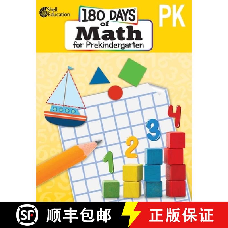 【2-3周达】180 Days(tm) Math for Prekindergarten: Practice, Assess, Diagnose [9781087652030]