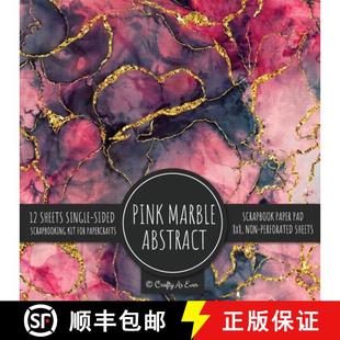 Abstract Decorative Scr... Marble Pink Background Pad Paper 4周达 9781636572239 Design 8x8 Scrapbook Texture