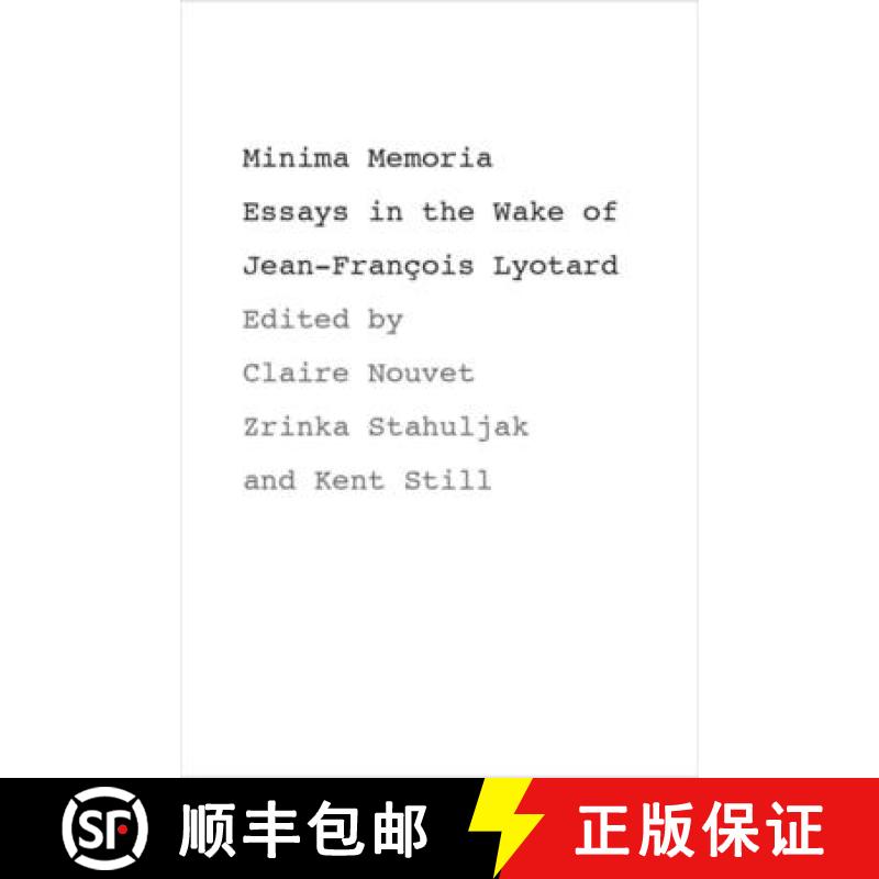 【3-4周达】Minima Memoria: In the Wake of Jean-François Lyotard [9780804751117]