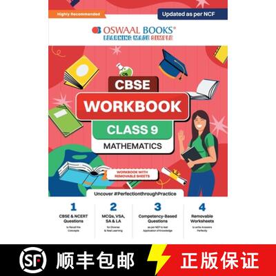 【3-4周达】Oswaal CBSE Workbook for Class 9 Mathematics | Updated as per NCF | For 2024 [9789359582955]