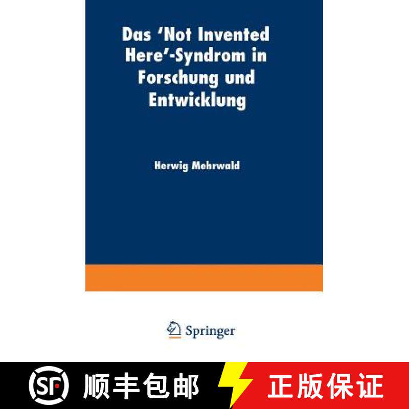 【3-4周达】Das 'Not Invented Here'-Syndrom in Forschung Und Entwicklung [9783824404834]