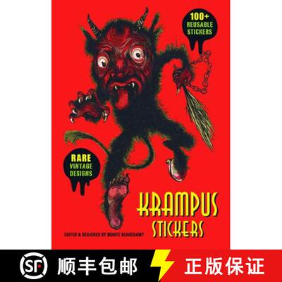 【3-4周达】精装 Krampus Sticker Collection: 100+ Reusable Stickers in Deluxe Tin [9780867198652]