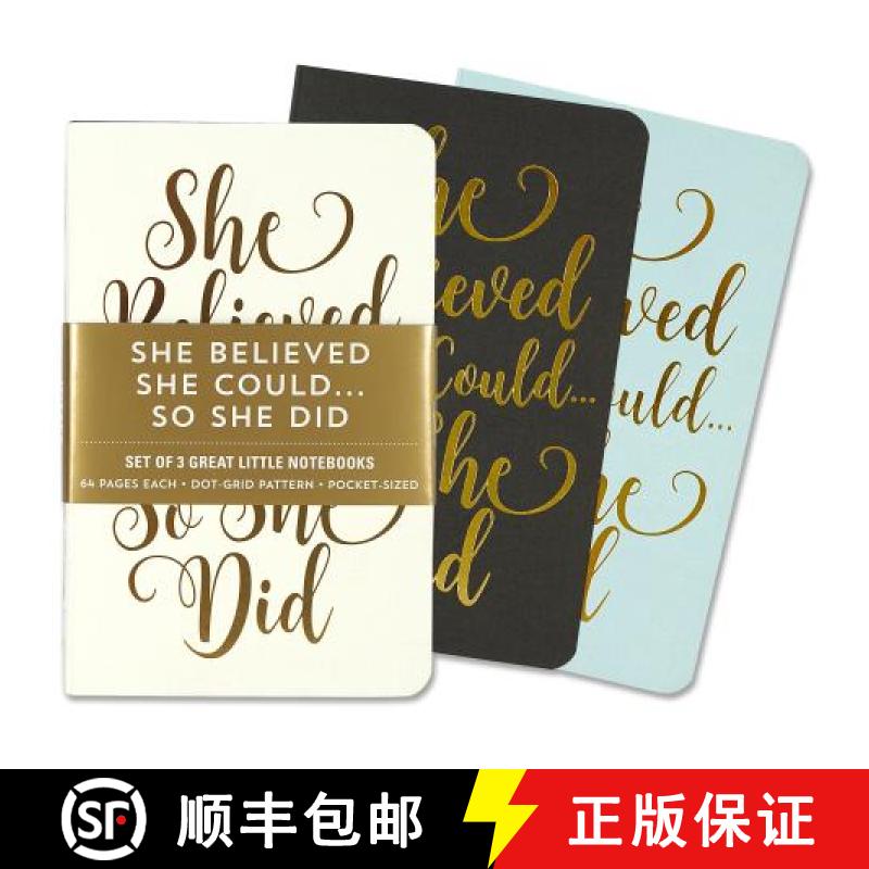 预订 Ntbk Jotter She Believed She Could [9781441324665]