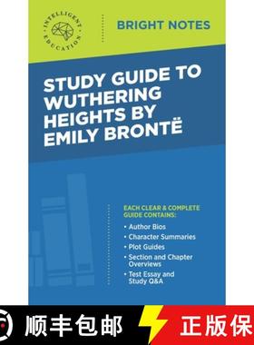 【3-4周达】Study Guide to Wuthering Heights by Emily Brontë [9781645421085]