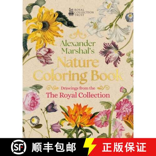 【3-4周达】The Alexander Marshal's Nature Coloring Book: Drawings from the Royal Collection [9781398844513]