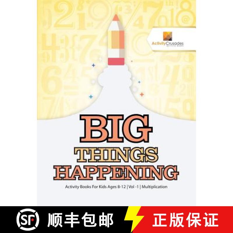 【3-4周达】Big Things Happening : Activity Books For Kids Ages 8-12 | Vol -1 | Multiplication [9780228221883]