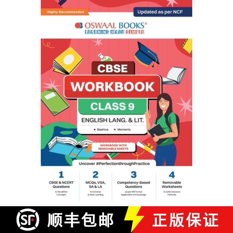 【3-4周达】Oswaal CBSE Workbook for Class 9 English Language and Literature | Updated as per NCF | Fo... [9789359587929]