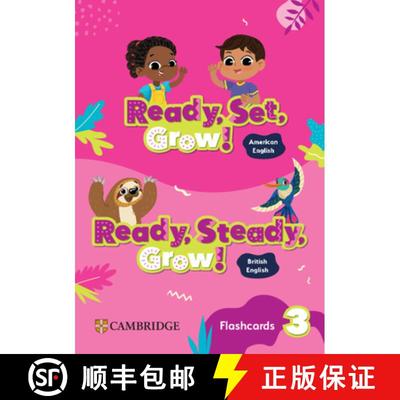 【3-4周达】Ready, Set, Grow! Level 3 Flashcards American English [9781009799386]
