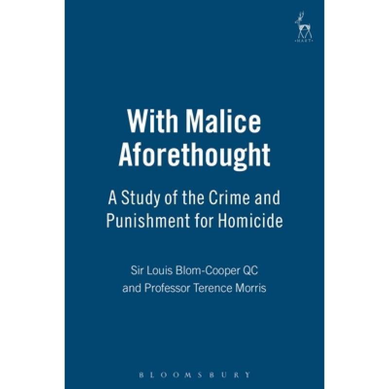 预订 with malice aforethought: a study of. [9781841134857]