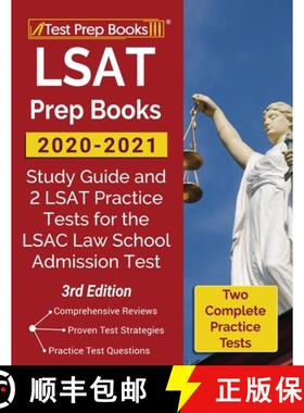 【3-4周达】LSAT Prep Books 2020-2021: Study Guide and 2 LSAT Practice Tests for the LSAC Law School A... [9781628459517]