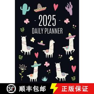 Cute December Alpaca 2025 Llama January Month... Daily Planner Organizer 4周达 9781965994313 Cactus