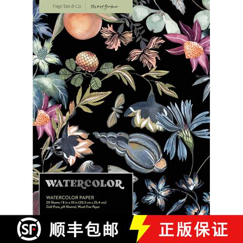 【3-4周达】精装 Watercolor Notepad – 20 sheets / 40 pages of Watercolor Paper, 8x10 in, 200 GSM, (Bl... [9781958803615]