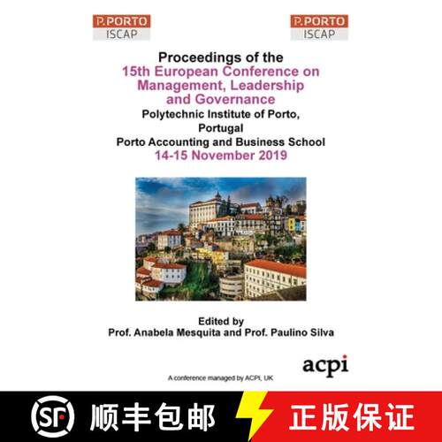 【3-4周达】ECMLG19 - Proceedings of the 15th European Conference on Management,  Leadership and Gover... [9781912764471]