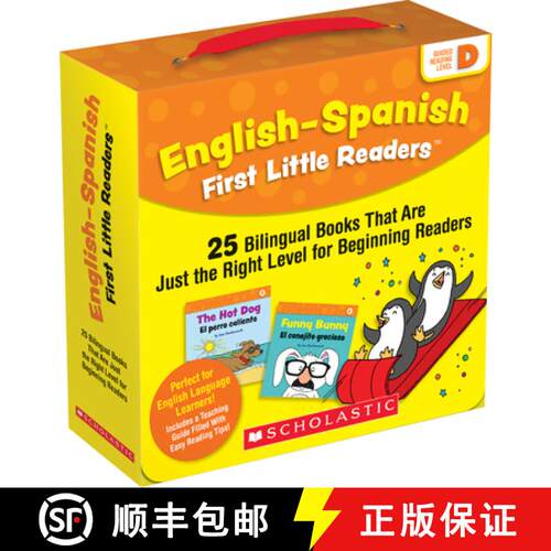 精装 English-Spanish First Little Readers: Guided Reading Level D (Parent Pack): 25 Bilingual Books T... [9781338662108]