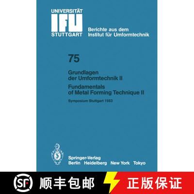 【3-4周达】Grundlagen der Umformtechnik — Stand und Entwicklungstrends / Fundamentals of Metal Formi... [9783540130406]