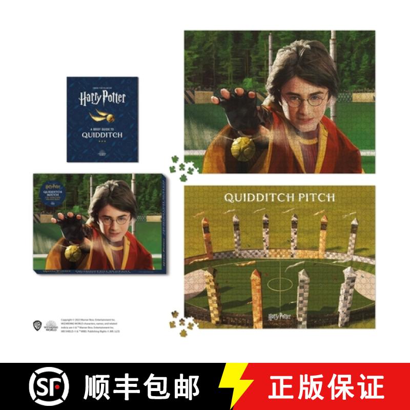 预订 Harry Potter Quidditch Match 2-In-1 Double-Sided 1000-Piece Puzzle [9780762478668]