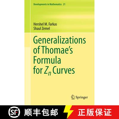 【3-4周达】Generalizations of Thomae's Formula for Zn Curves [9781461427582]