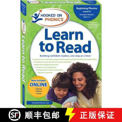 Hooked on Phonics Learn to Read: Beginning Phonics Level 6 [With Quick Start Guide and Sticker(s) and... [9781604991451]