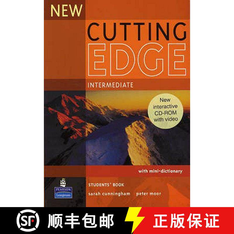【3-4周达】New Cutting Edge Intermediate Students Book and CD-Rom Pack [9781405852296]