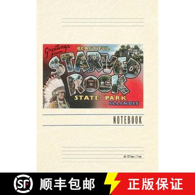 【3-4周达】Vintage Lined Notebook Greetings from Beautiful Starved Rock State Park, Illinois [9798385416035]