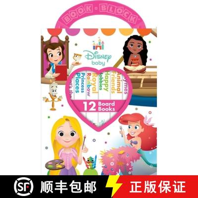 【3-4周达】My First Library Disney Baby Disney Princess: 12 Board Books [9781503746466]