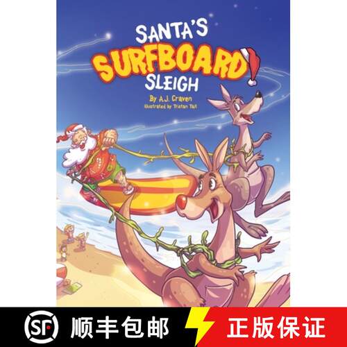 【3-4周达】精装 Santa's Surfboard Sleigh [9781764186001]