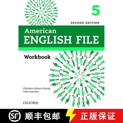 【3-4周达】American English File 2e Workbook Level 5 2019 Pack [9780194776073]