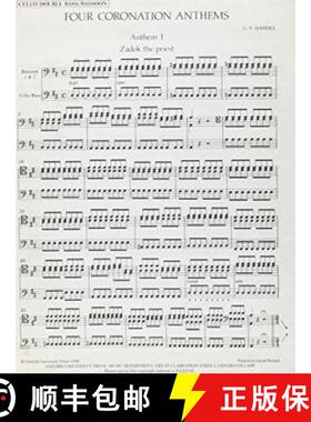 【3-4周达】Four Coronation Anthems: Cello/Bass/Bassoon (Cello/bass/bassoon) (Cello/bass/bassoon) [9780193352728]