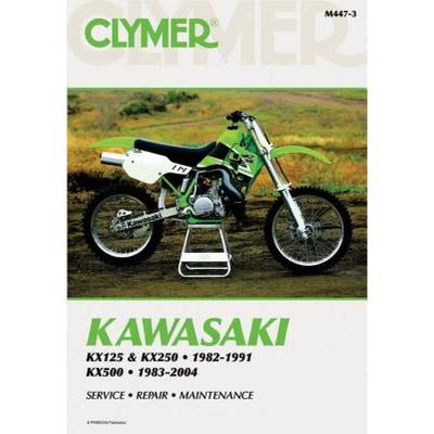 【4周达】Kawasaki KX125/250 (1982-1991) & KX500 (1983-2004) Motorcycle Service Repair Manual [9780892879601]