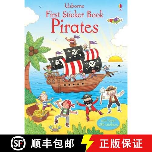【3-4周达】First Sticker Book Pirates [9781409556725]