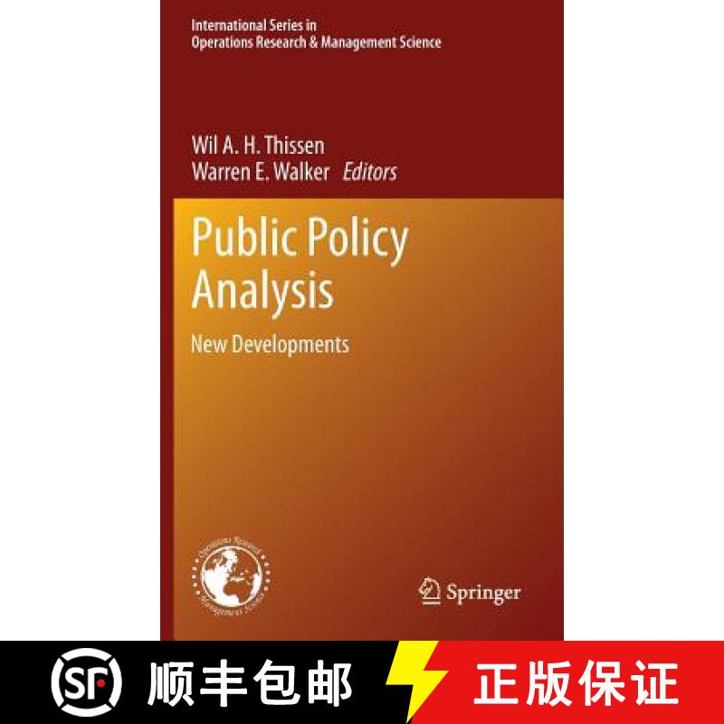 【3-4周达】Public Policy Analysis : New Developments [9781461446019]