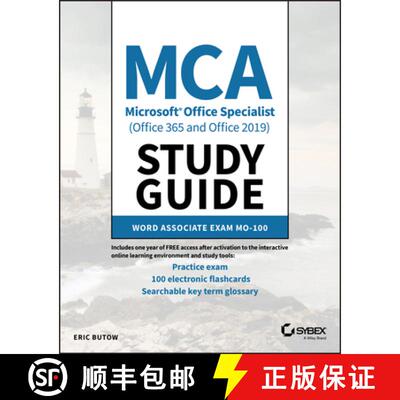 【3-4周达】Mca Microsoft Office Specialist Study Guide: Word Exam Mo-100 [Wiley计算机] [9781119718260]
