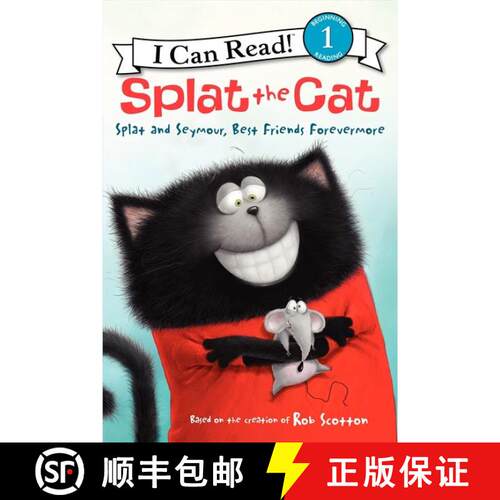 【3-4周达】Splat the Cat: Splat and Seymour, Best Friends Forevermore (I Can Read Book 1) [9780062116017]