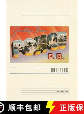 预订 Vintage Lined Notebook Greetings from Ponce, Puerto Rico [9798385424061]