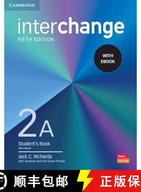 【3-4周达】Interchange Level 2a Student's Book with eBook [With eBook] [9781009040501]