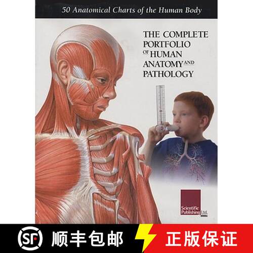 【3-4周达】精装 The Complete Portfolio of Human Anatomy and Pathology: 50 Anatomical Charts of the Hu... [9781930633650]