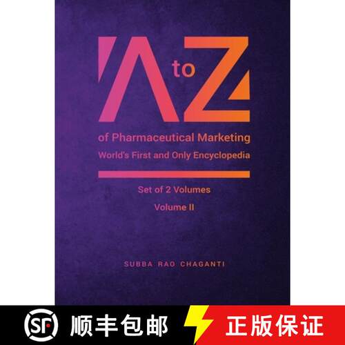 【3-4周达】A to Z of Pharmaceutical Marketing -Worlds First and Only Encyclopedia, Volume 2 [9788197252037]