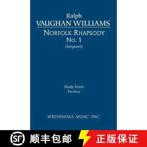 【3-4周达】Norfolk Rhapsody No.1: Study score [9781608740413]
