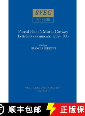 【3-4周达】Pascal Paoli a Maria Cosway: lettres et documents, 1782-1803 [9780729408189]