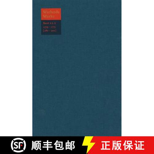 【3-4周达】精装 Text：Die Wahl des Herkules / Die Abderiten / An Psyche / Der verklagte Amor / Proben... [9783110221565]