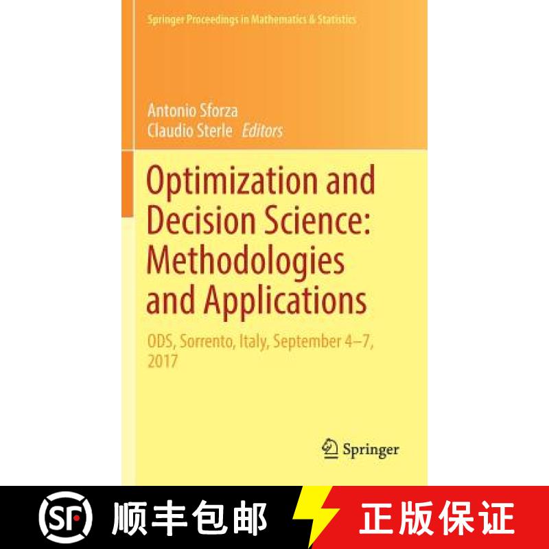 【3-4周达】Optimization and Decision Science: Methodologies and Applications : ODS, Sorrento, Italy, ... [9783319673073]