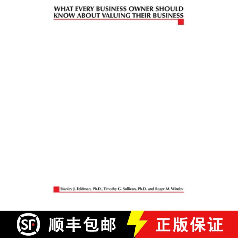 【2-3周达】What Every Business Owner Should Know About Valuing Their Business [9780071409926]