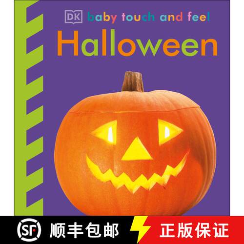 【3-4周达】Baby Touch and Feel Halloween: An Interactive Spooky Board Book [9781465462350]