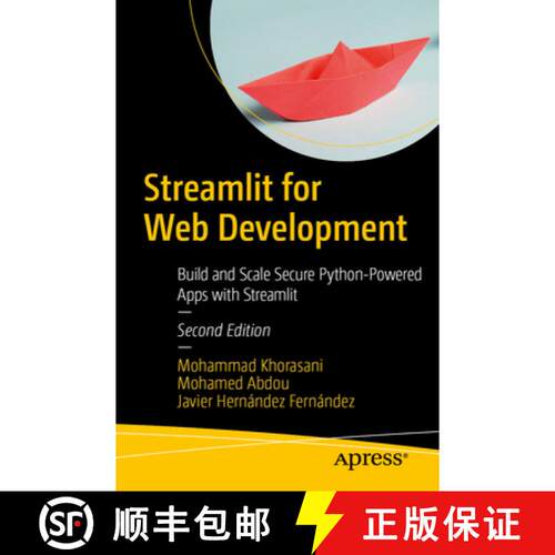 【3-4周达】Streamlit for Web Development : Build and Scale Secure Python-Powered Apps with Streamlit ... [9798868818257]
