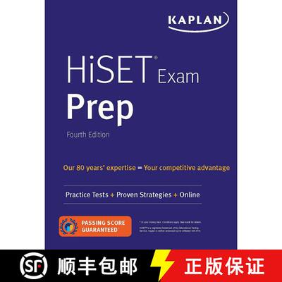 【3-4周达】HiSET Exam Prep: Practice Tests + Proven Strategies + Online (Fourth Edition) (Fourth Edit... [9781506264042]