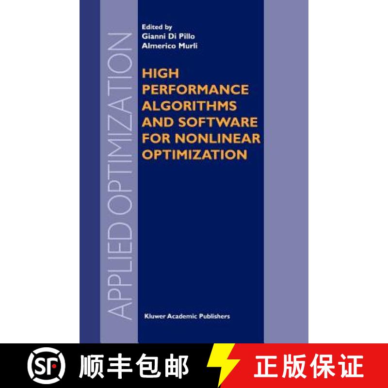 【3-4周达】High Performance Algorithms and Software for Nonlinear Optimization [9781461379560]